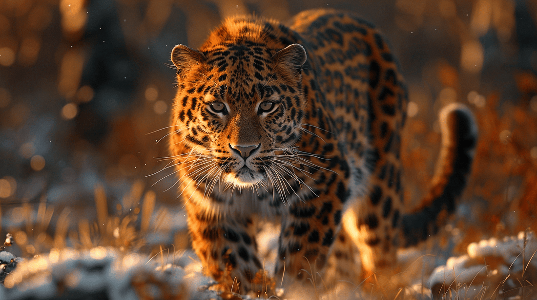 listpull close up of Amur leopard